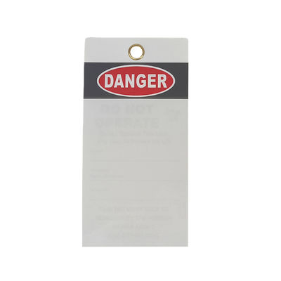 Customizable 146*76mm PVC Safety Tag with 0.25mm Thickness and CMYK Printing for Industrial Use