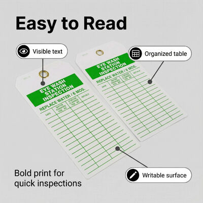 Customize Safety Inspection Record Tags  Fire Extinguisher Tag for Equipment Maintenance Scaffolds