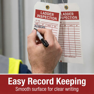 Customized PVC Vinyl Safety Tag Waterproof Tear Resistant UV Resistant Fast Response for Safety Products