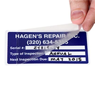 Custom Printed Logo Self-Laminating Peel and Stick Tag PVC Lockout Tag