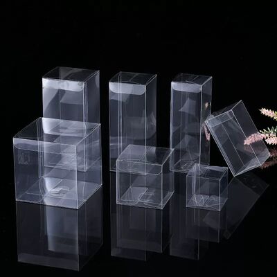 Transparent PET Box Folding Plastic Box for Cosmetic Product Gift Packaging