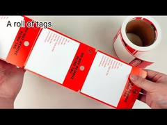 Etiqueta de segurança dos plásticos