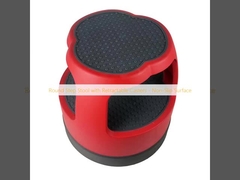 Tabuleiro de passo redondo com rodas retráteis - superfície antiderrapante