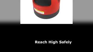 Banco vermelho de 15 degraus com capacidade de 300 lb