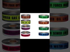 Faixa de aviso subterrânea detectável