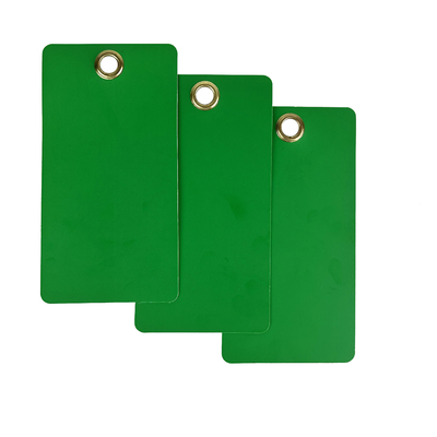 Etiqueta de PVC em branco com impressão personalizada  Etiqueta de plástico para bloqueio durável à prova d'água