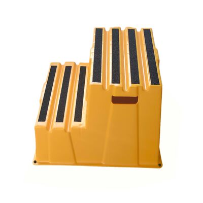 Banqueta Escada Empilhável Durável com Capacidade de Carga de 226 kg, Material HDPE Ecológico e Design Antiderrapante para Uso Doméstico e Industrial