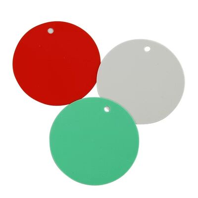 Etiquetas redondas de plástico impermeáveis com logotipo impresso personalizado em PVC colorido