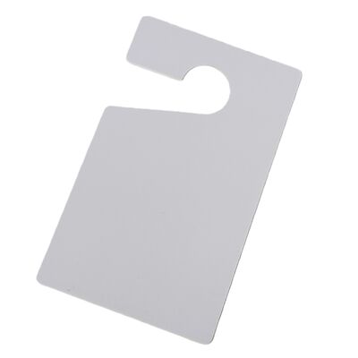 Custom High Quality Plastic Blank Hang Tag Pass Card Door Hanger Flyer (Plástico em branco de alta qualidade)