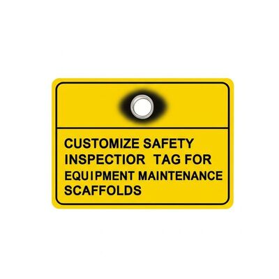 Customize Safety Inspection Record Tags  Fire Extinguisher Tag for Equipment Maintenance Scaffolds