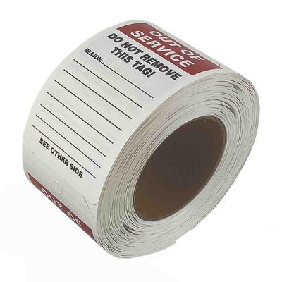 Etiqueta de segurança de vinil personalizada à prova d'água, resistente a rasgos, resistente a UV, resposta rápida para produtos de segurança