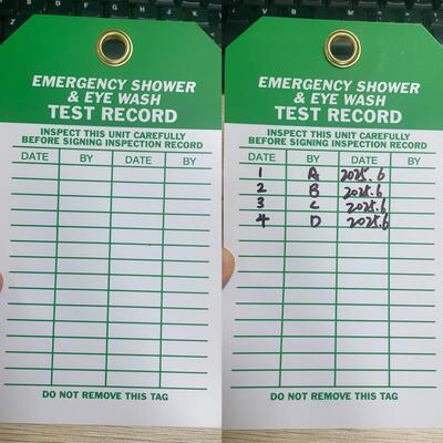 Logotipo personalizado à prova d'água de alta visibilidade, etiqueta de segurança de plástico para identificação de segurança de bloqueio