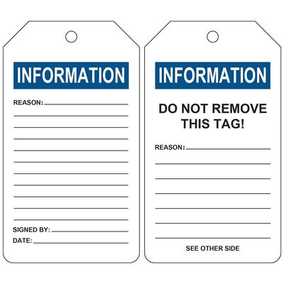 Etiqueta de informação de plástico à prova d'água com impressão personalizada e material de PVC durável para aviso de segurança